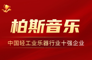 柏斯音乐再获“中國(guó)轻工业乐器行业十强企业”殊荣